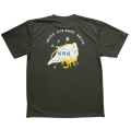 自衛隊グッズ　硫黄島基地隊　オリジナルTシャツ　OD(オリーブドラブ)カラー