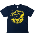 自衛隊グッズ　三沢　301SQ　カエル　ライトニングドライバー　Lightning Driver  Tシャツ  速乾タイプ　紺地
