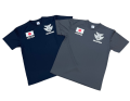 自衛隊　メンズTシャツ　JASDF　航空自衛隊マークと日章旗　速乾タイプ　2色