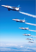自衛隊グッズ　ブルーインパルス　NEW　クリアファイル2枚組　 その１(翔）