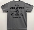 自衛隊グッズ　メンズTシャツ　　第6空団飛行群本部　小松基地　F-15部隊　ゴールデンイーグル306SQ　ファイティングドラゴン303SQ