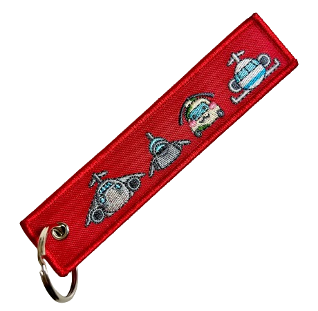 自衛隊グッズ ランウェイ 両面刺しゅう フラッグキーホルダー NEW 三沢基地