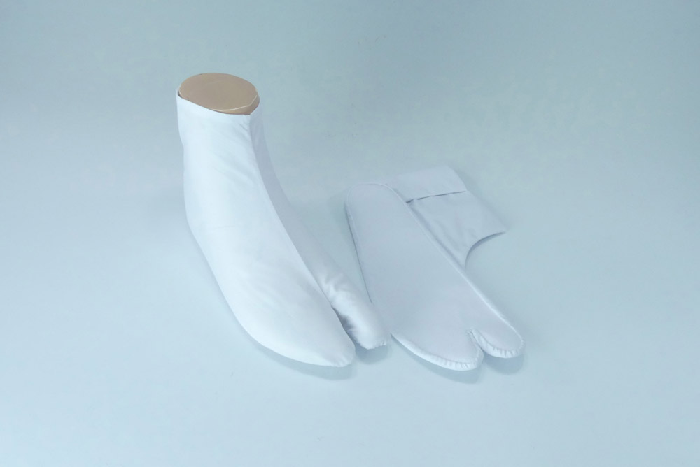 【白足袋】高級キャラコたび　ややゆったりサイズ　(冬用)　5足セット