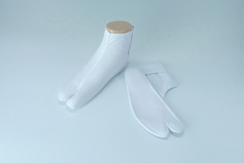 【福助足袋　白足袋】　上級綿キャラコ　なみ型　（冬用）　5足セット