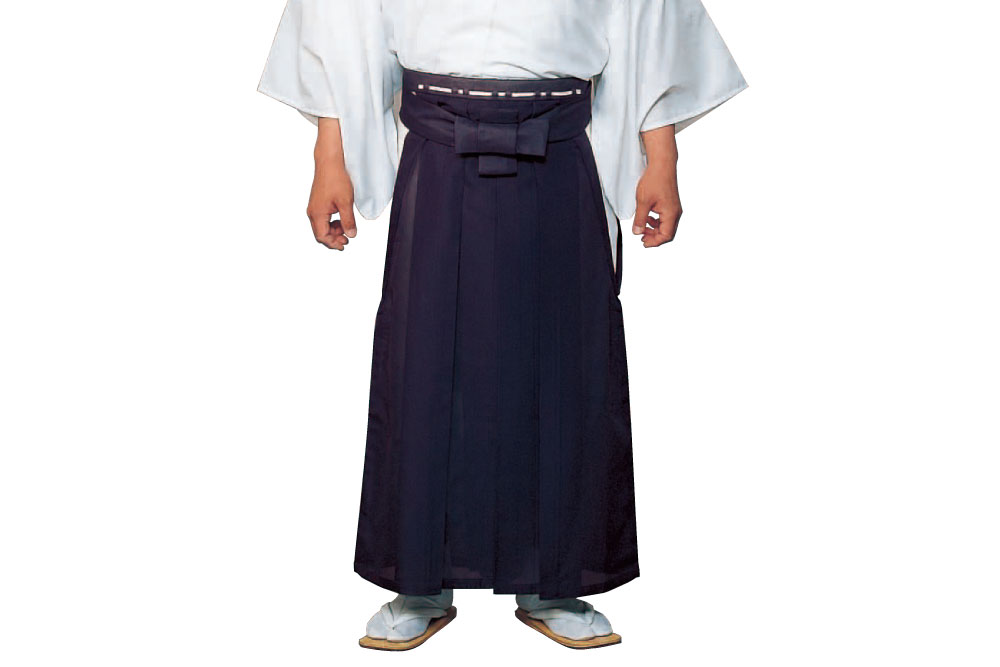 （※ご納期 1ヶ月） お誂え 紫トモ抜き 御寺院袴（無地）　【袴 寺院用】