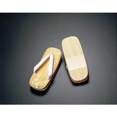 ※在庫限り【雪駄　男性用　白鼻緒】スポンジ厚底　草履