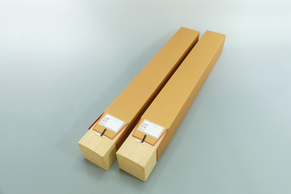 掛軸 収納桐箱 掛軸用 高級本桐箱 軸先寸法 2尺5 掛軸 収納桐箱 掛軸用 高級本桐箱 軸先寸法 2尺5