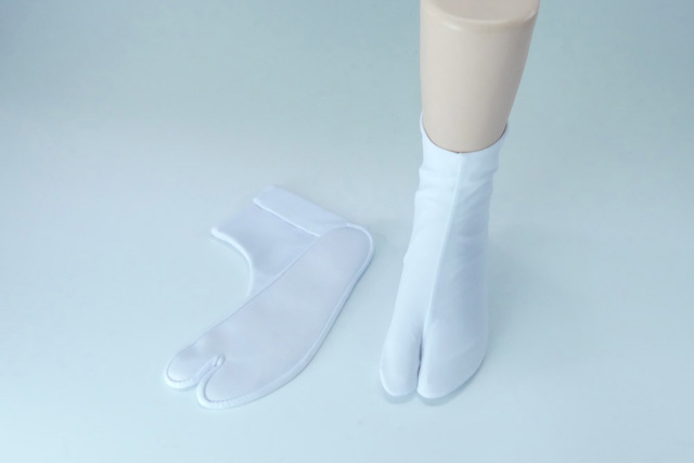 【白足袋】綿底ストレッチたび　5枚コハゼ　(合用)