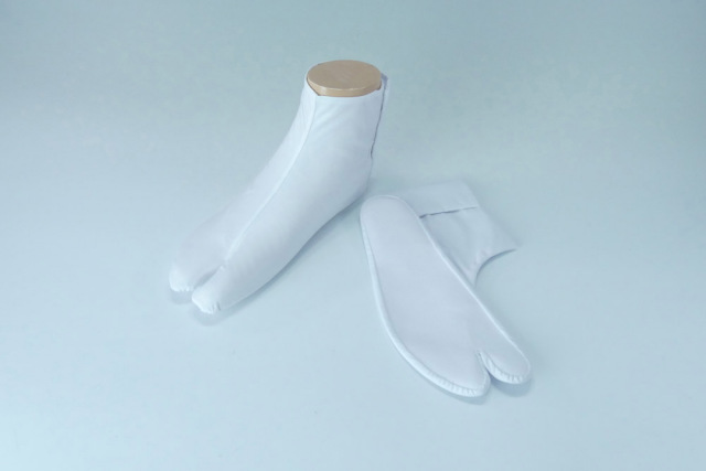 【福助足袋　白足袋】　上級綿キャラコ　なみ型　（冬用）　5足セット