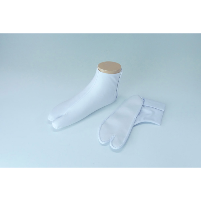 福助足袋 高級のびる綿たび 裏地サラシ／なみ型／4枚コハゼ／綿底／伸びる足袋／年間用 【5足セット】