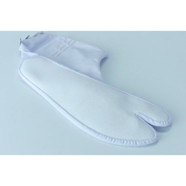 福助足袋 高級のびる綿たび 裏地サラシ／なみ型／4枚コハゼ／綿底／伸びる足袋／年間用 【5足セット】