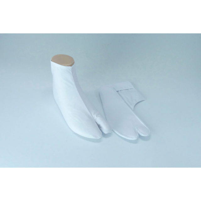 福助足袋 高級綿白キャラコたび／裏地サラシ／なみ型／4枚コハゼ／綿底／年間用 【5足セット】