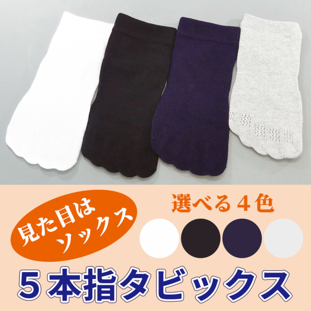 ５本指タビックス 2足セット 【靴下足袋 男性用 年間用】