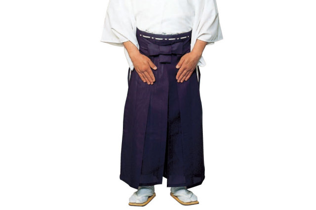 道中袴：浄土真宗本願寺派得度習礼用俗袴 古臭い