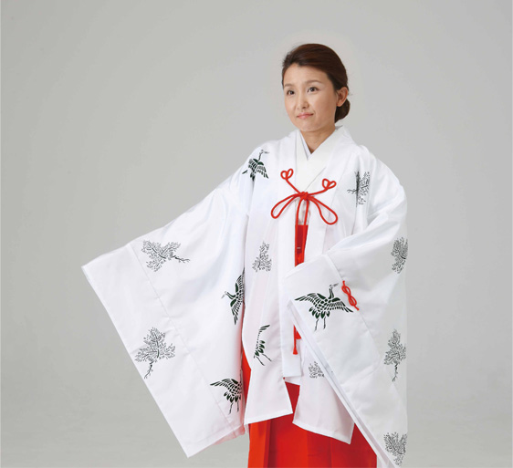 【巫女用 千早】　千早　フリーサイズ　（年間用）