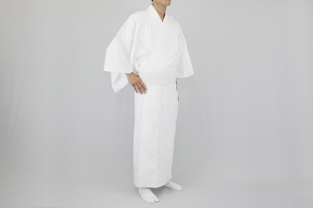 日本最大の 2方向ストレッチ白衣（合用）【寺院用白衣 男性用】 介護用衣料・寝巻き