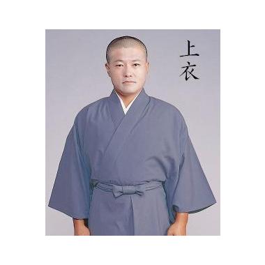 【道中衣 二部式 寺院用 男性用】二部式・毛混道中衣　茶/グレー/うす茶　上衣（冬用）