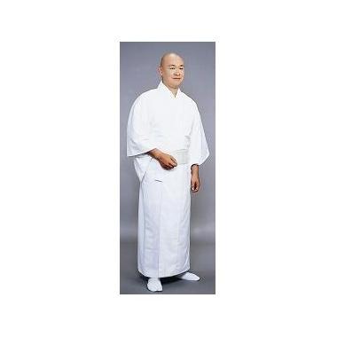 ※在庫限り【寺院用白衣　男性用】毛混白衣・袷　（防寒用）