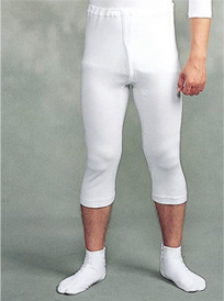 【インナー 男性用 寺院用 神職用】厚地メリヤス肌着　下履 七分丈　2枚セット(冬用)