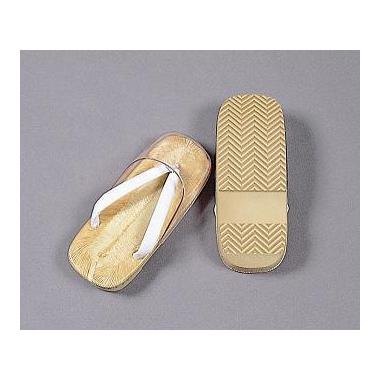 【雪駄　雨用　男性用　白鼻緒】雲水スポンジ厚底　爪先カバー付