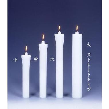 仏具 オイル注入式微煙ろうそく】光和 白 セット