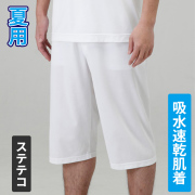 吸水速乾肌着 ステテコ 七分丈 2枚セット（夏用）【ステテコ　男性用 寺院用 神職用】