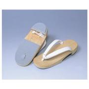 【下駄　女性用　白鼻緒】角型桐ソフト下駄