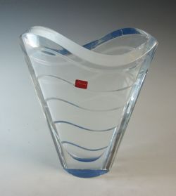 バカラ Baccarat ウェーブ ベース ブルー