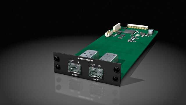 MADI2.SRC.IO 2 ポートMADI IO  SFP(ケージ) IOモジュール  with HD SRC