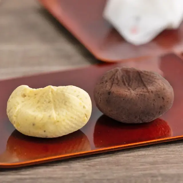 栗きんとんと渋皮きんとん