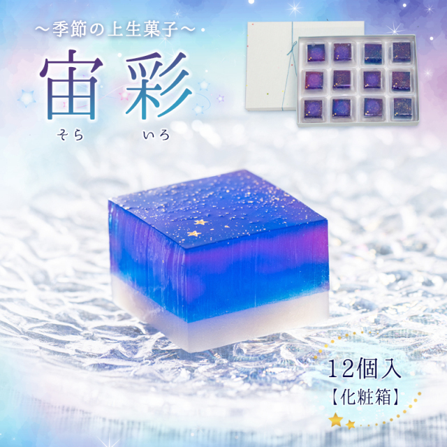 12個 上生菓子 宙彩【双松庵唯七 公式本店】