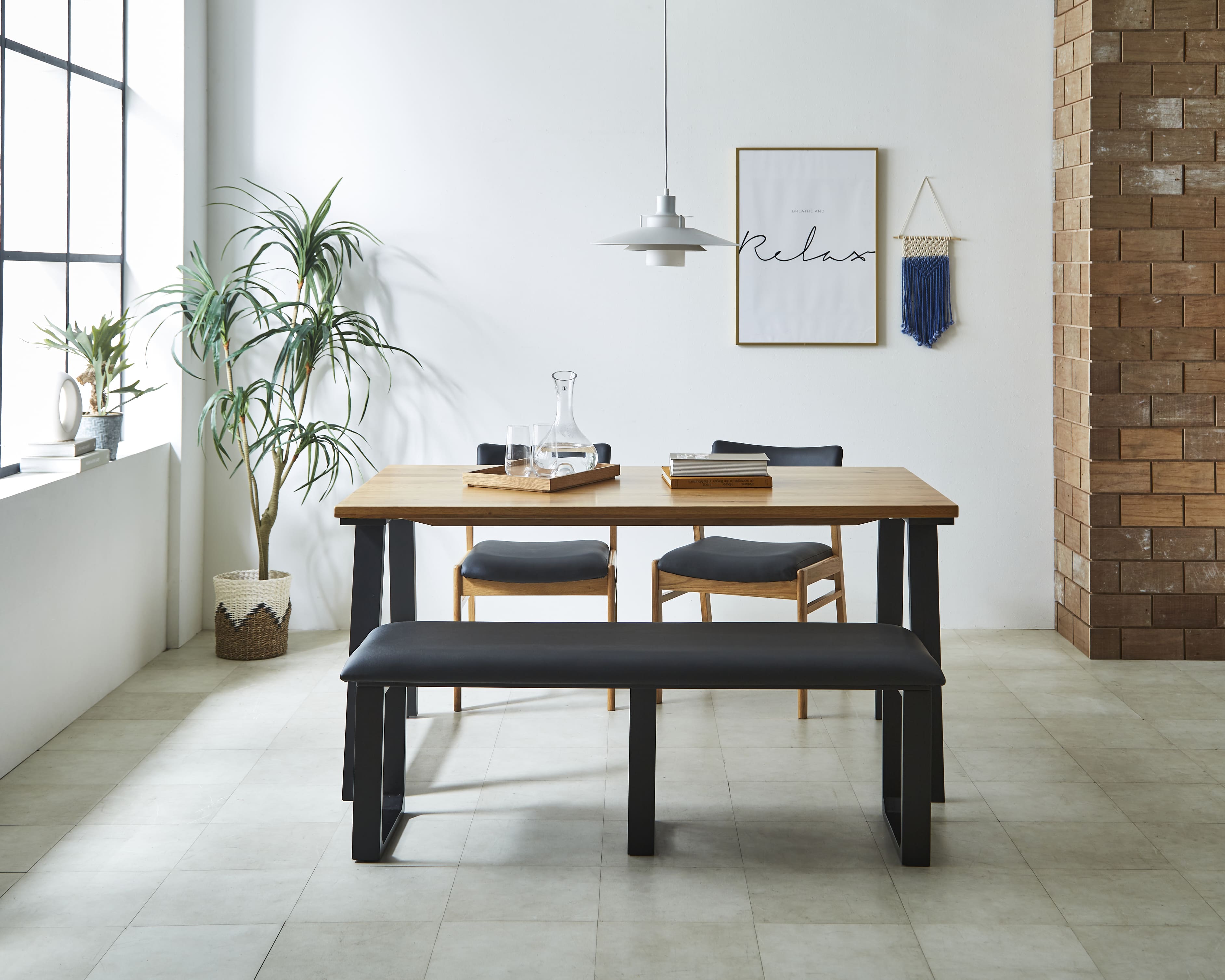 4点セット 天然木ダイニングセット 大宝家具 4点セット 天然木ダイニングセット 大宝家具