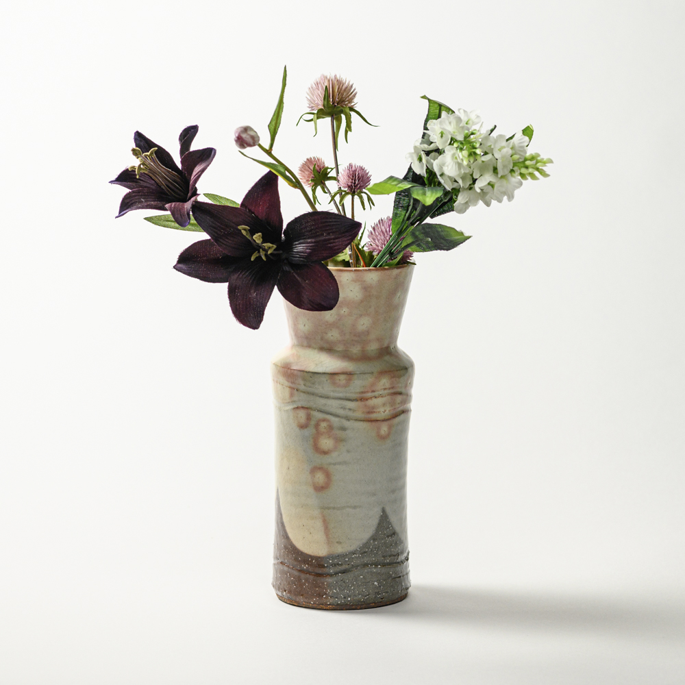 萩焼(伝統的工芸品)花入御本手砧No1404