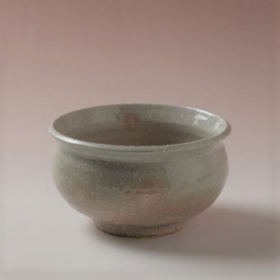 萩焼(伝統的工芸品)建水姫萩荒朝顔