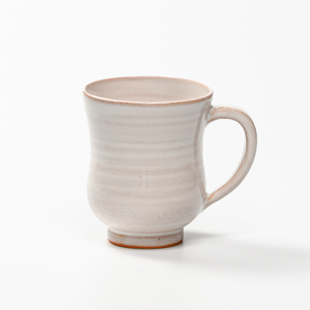 萩焼(伝統的工芸品)マグカップ小白姫胴締No572