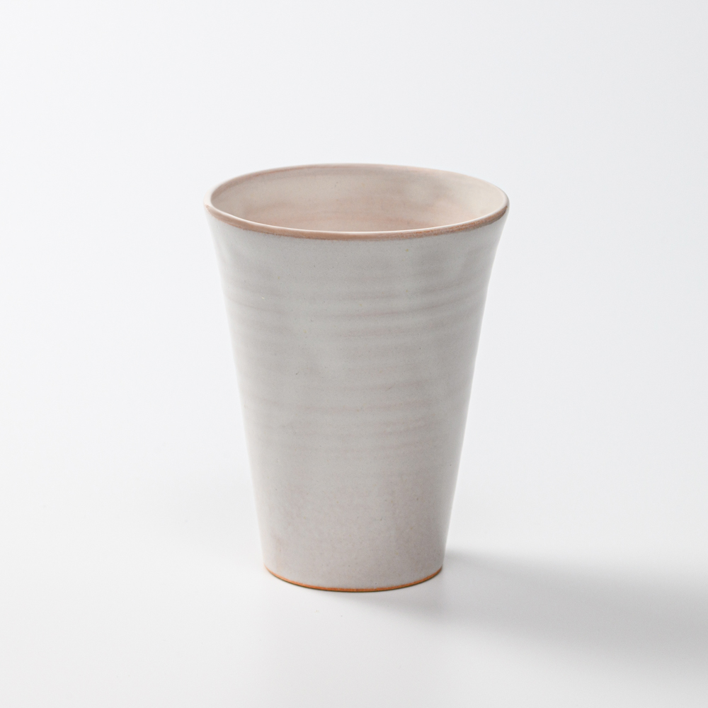 萩焼(伝統的工芸品)タンブラー小白姫筒碁笥底No709