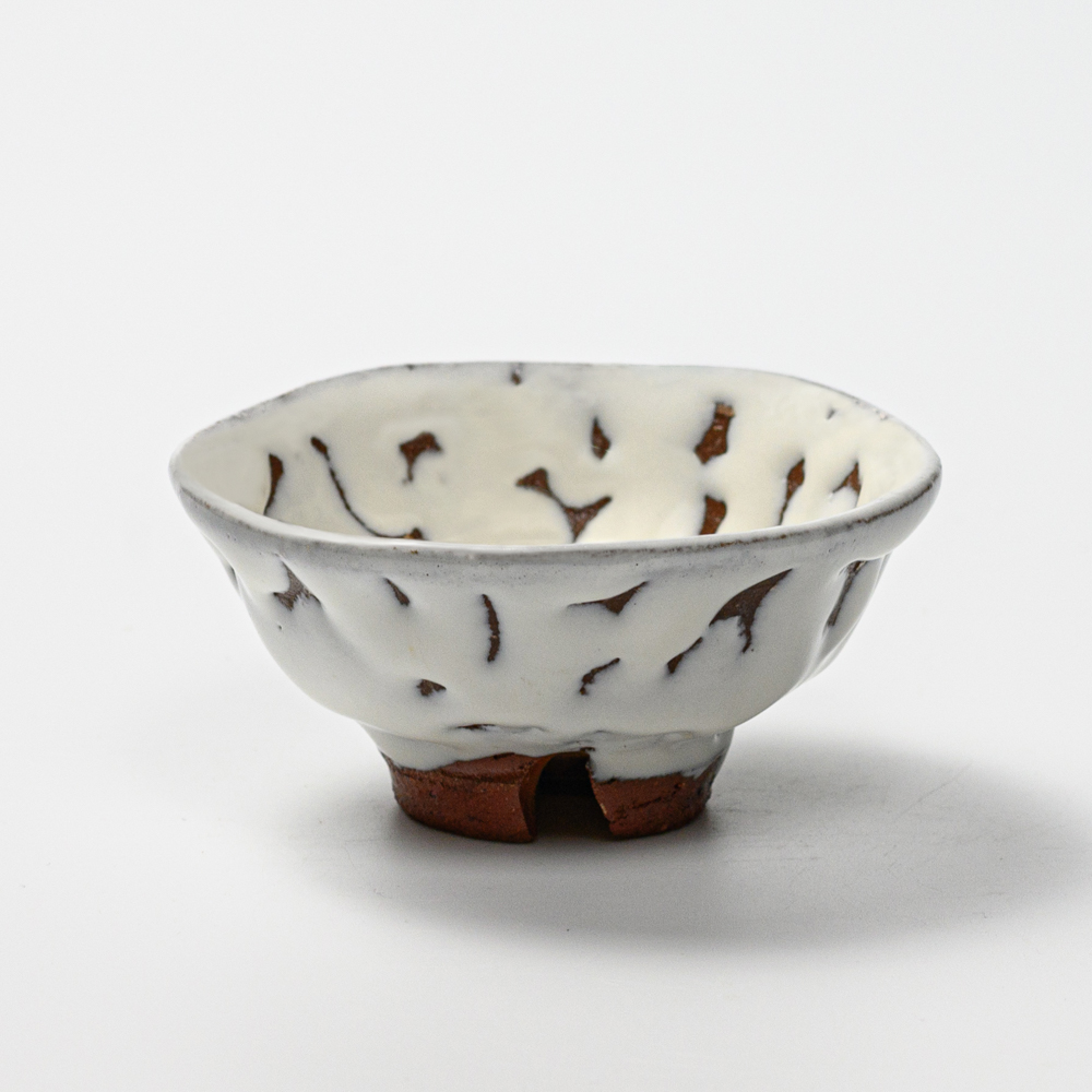 萩焼(伝統的工芸品)盃鬼白松丸No875