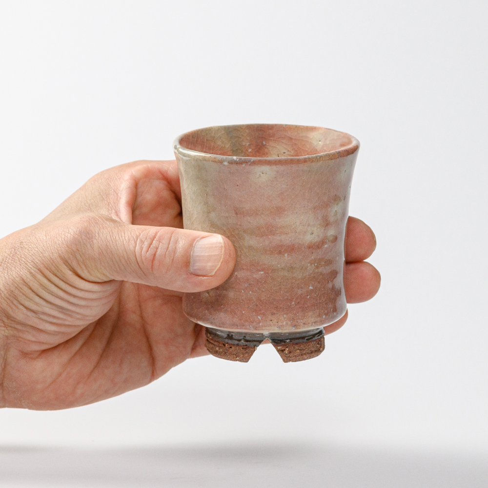 萩焼(伝統的工芸品)湯呑小御本手端反