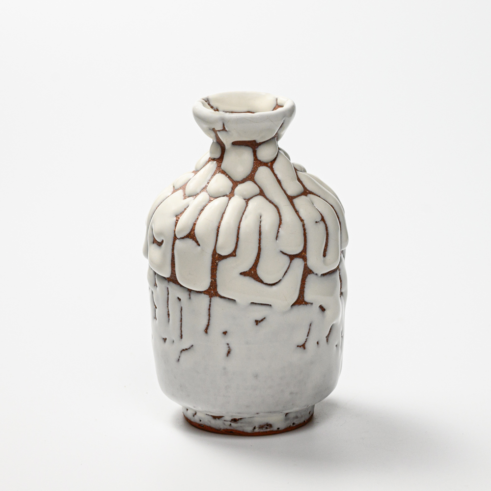 萩焼(伝統的工芸品)徳利鬼白松肩衝No923