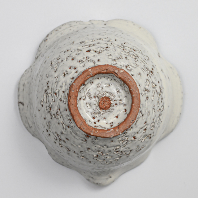 萩焼(伝統的工芸品)小鉢鬼白竹木の葉