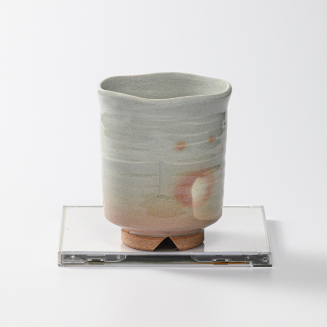 萩焼(伝統的工芸品)大湯呑刷毛姫筒ヘラメNo101