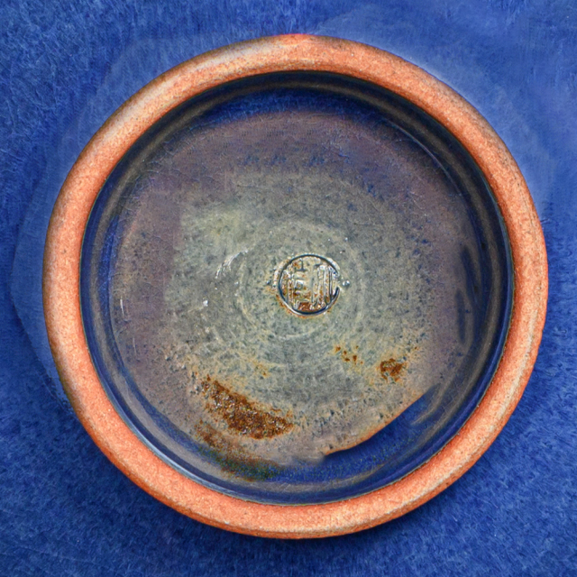 萩焼(伝統的工芸品)平鉢中透青釉末広