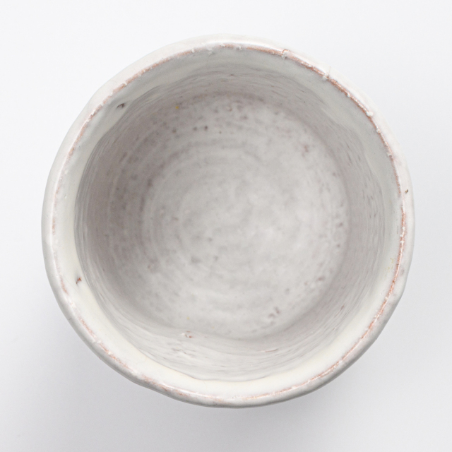 萩焼(伝統的工芸品)大湯呑鬼白特荒松筒ヘラメNo110