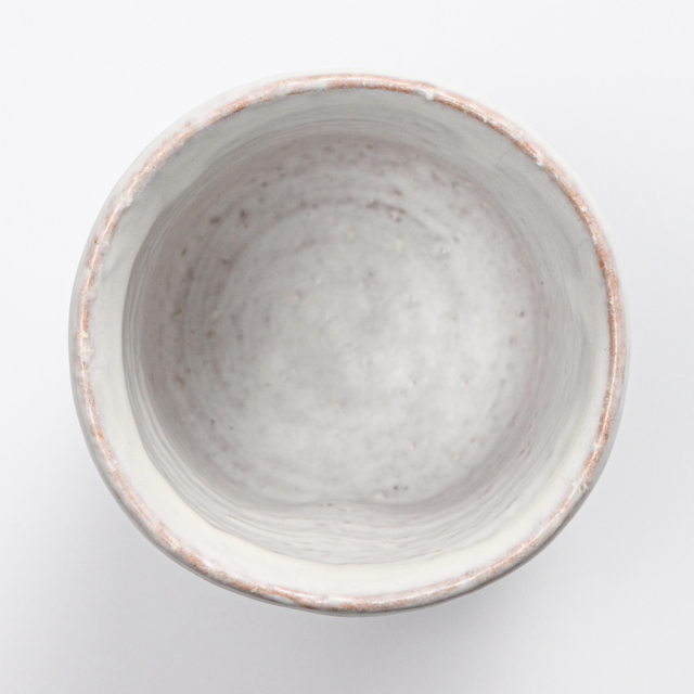 萩焼(伝統的工芸品)大湯呑鬼白特荒竹筒ヘラメNo111