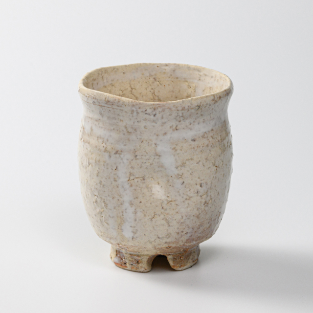 萩焼(伝統的工芸品)大湯呑鬼萩化粧荒呉器えくぼNo112