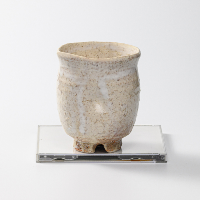 萩焼(伝統的工芸品)大湯呑鬼萩化粧荒呉器えくぼNo112