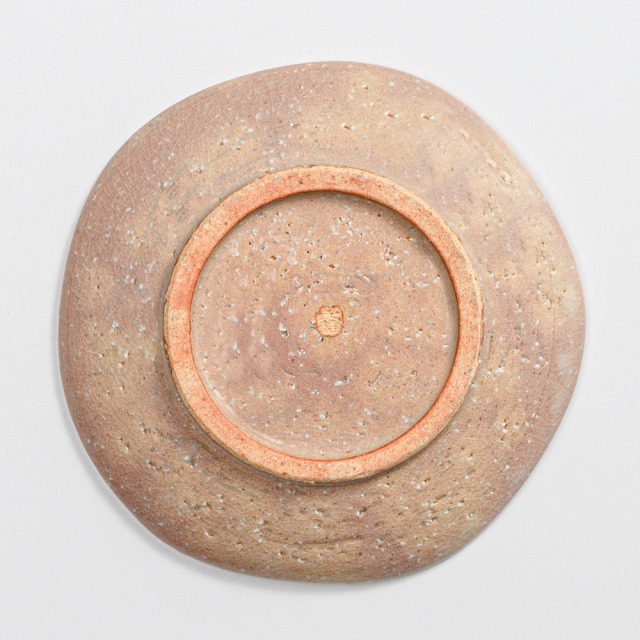 萩焼(伝統的工芸品)銘々皿刷毛姫荒五岳桜紋