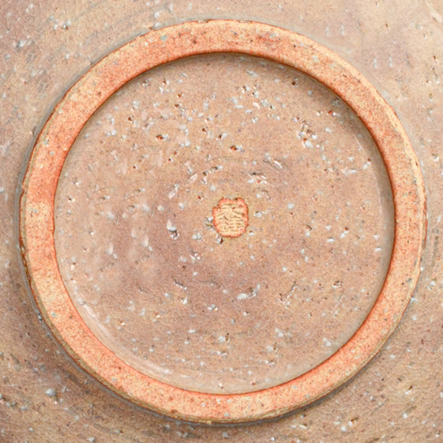 萩焼(伝統的工芸品)銘々皿刷毛姫荒五岳桜紋