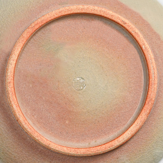 萩焼(伝統的工芸品)銘々皿刷毛姫五岳桜紋