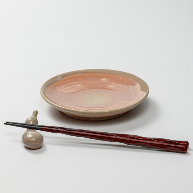 萩焼(伝統的工芸品)銘々皿刷毛姫丸